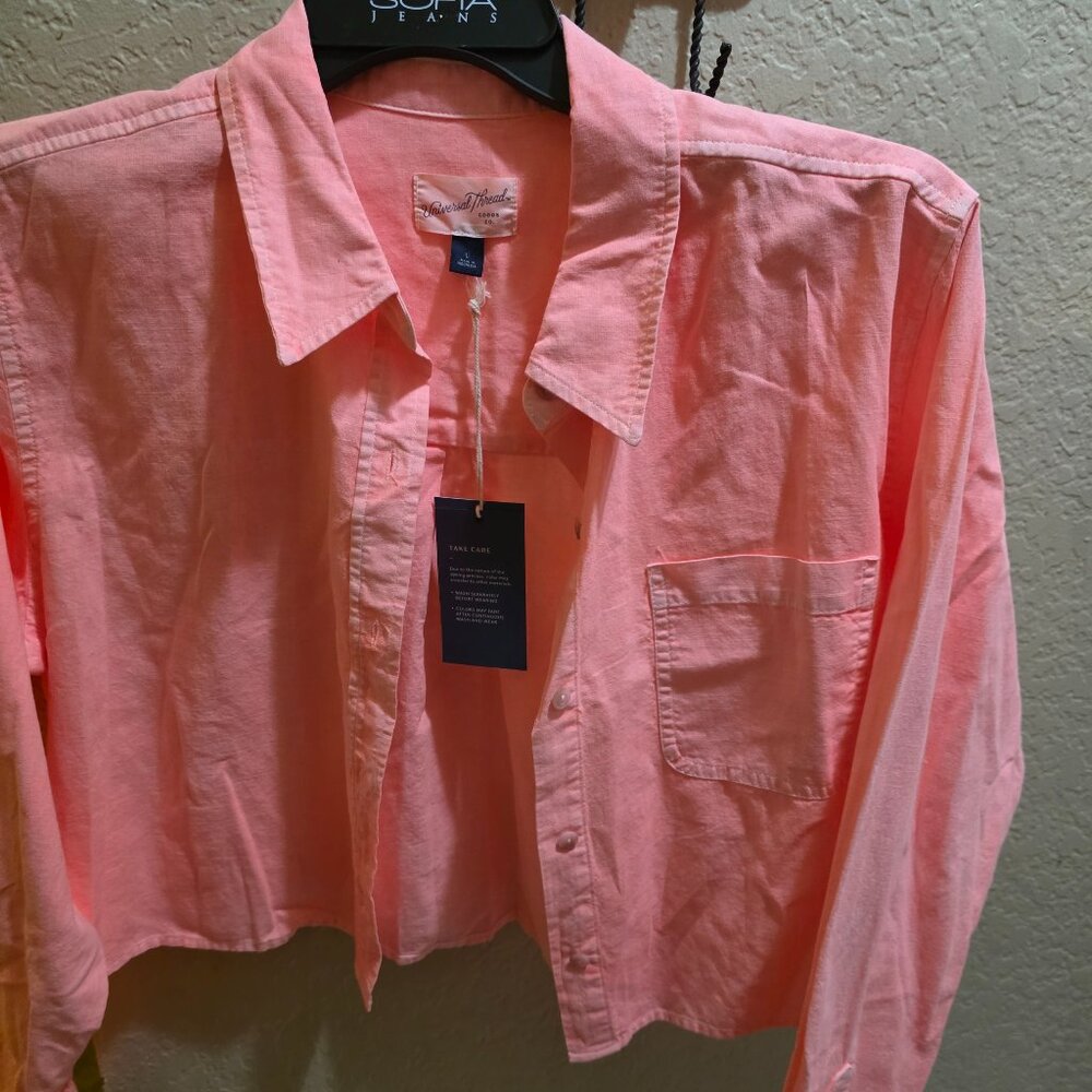 L | Universal Thread Long Sleeve Button-Down